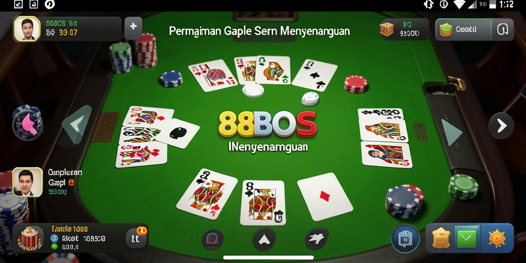 Tampilan gameplay seru dalam aplikasi 88BOS.