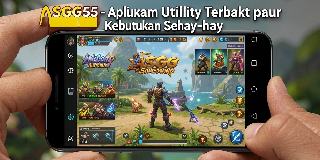 Tampilan antarmuka ASG55 dengan berbagai fitur Utility yang bermanfaat.
