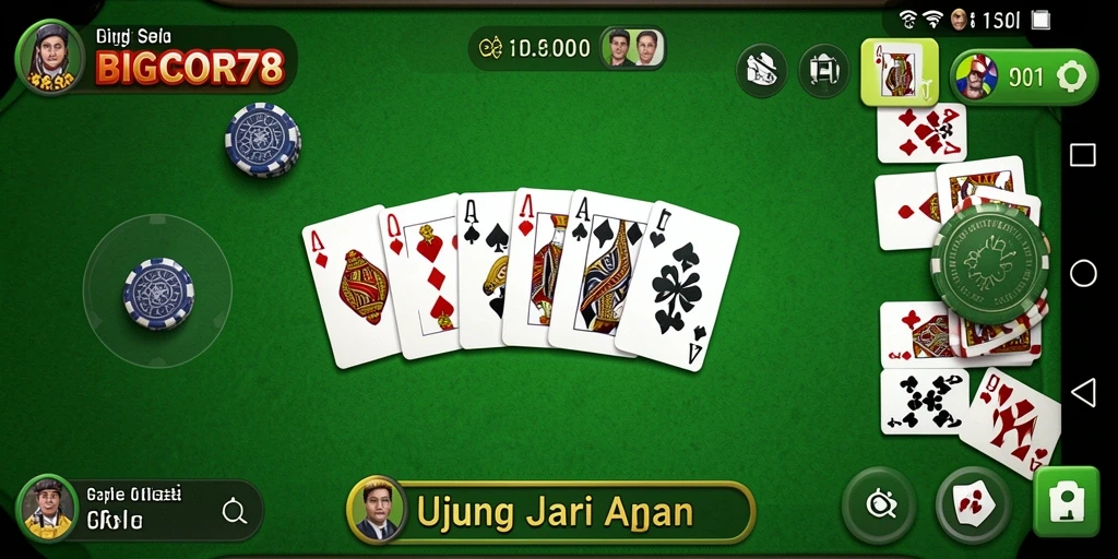 Screenshot utama BIGCOR78 menunjukkan pengalaman seru bermain Gaple.