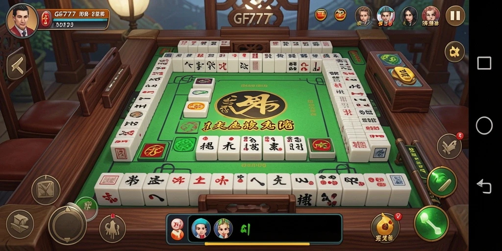 Gameplay menarik GF777 dengan desain ubin Mahjong yang indah.