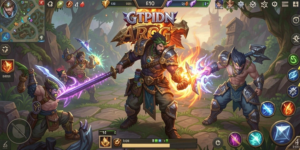 Tampilan gameplay menakjubkan di GTPIDN dengan aksi ARPG yang seru.