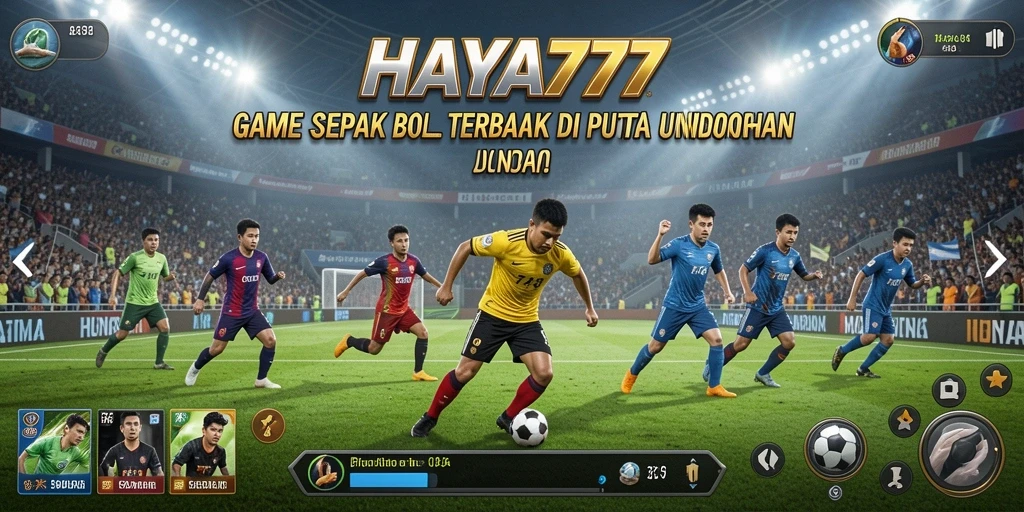 Tampilan menarik dari gameplay HAYA777 dalam dunia sepak bola.