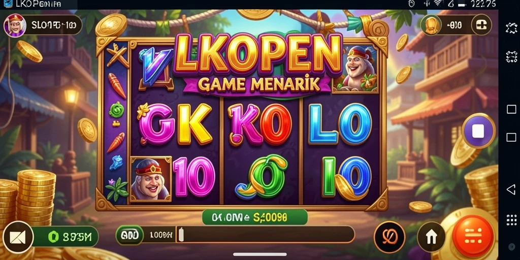 Tampilan gameplay LKOPEN dengan grafis slot yang memukau.