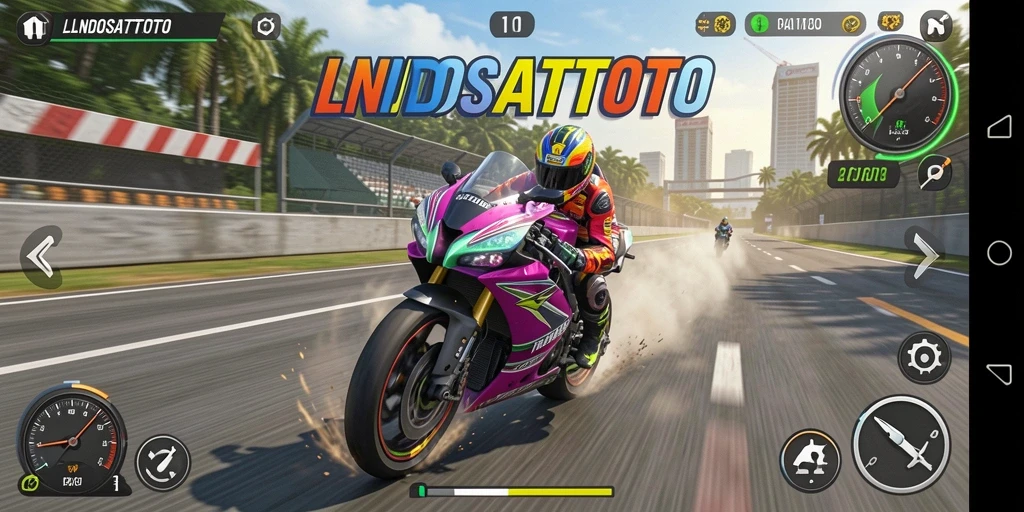 Gameplay balap motor yang seru dan mendebarkan di LNDOSATTOTO.