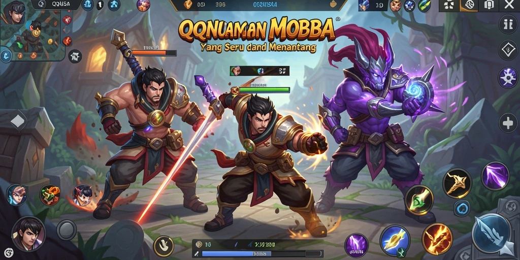 Tampilan gameplay seru dan intens di QQNUSA