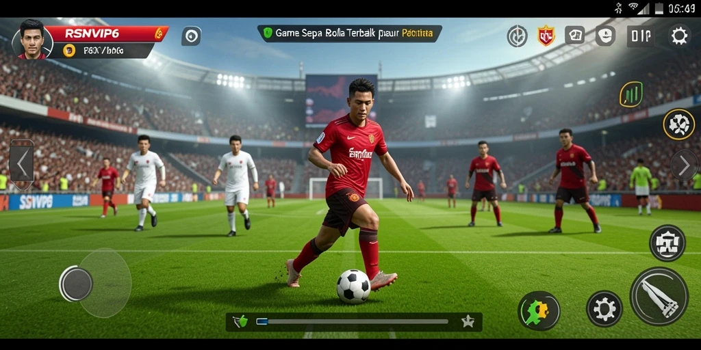 Gameplay RSNVIP6 yang mendebarkan dengan taktik sepak bola terbaik.